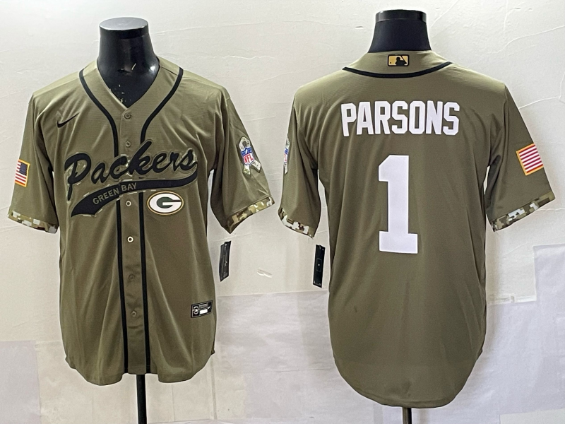 Men Green Bay Packers #1 Parson green Nike NFL 2025 jersey 021